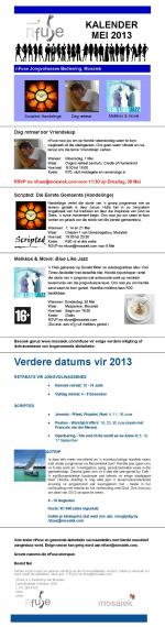 nFuse kalender Mei 2013